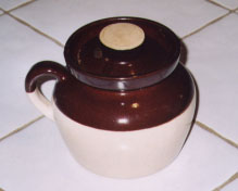 Traditional New England bean pot